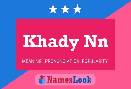 Khady Nn Namensposter