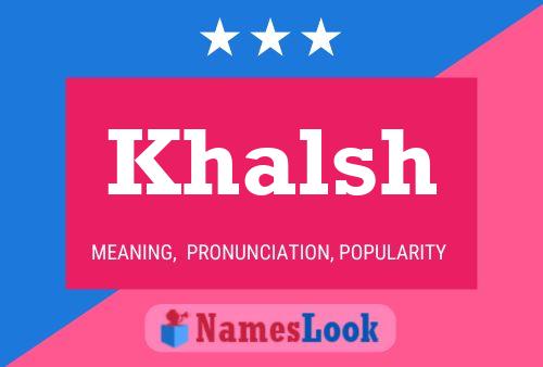 Khalsh Namensposter