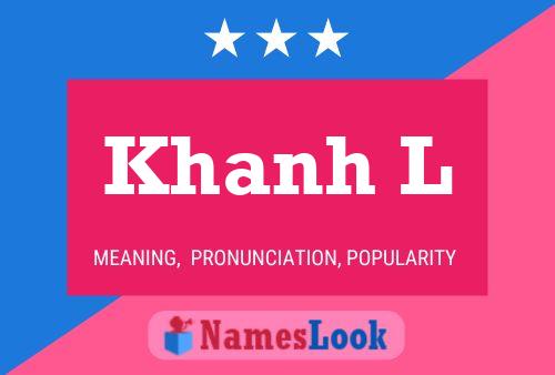 Khanh L Namensposter