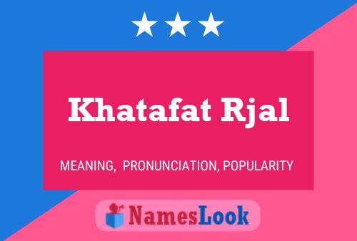 Khatafat Rjal Namensposter