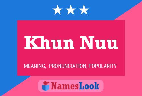 Khun Nuu Namensposter