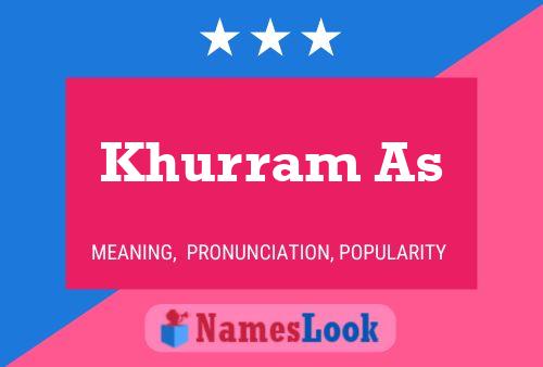 Khurram As Namensposter