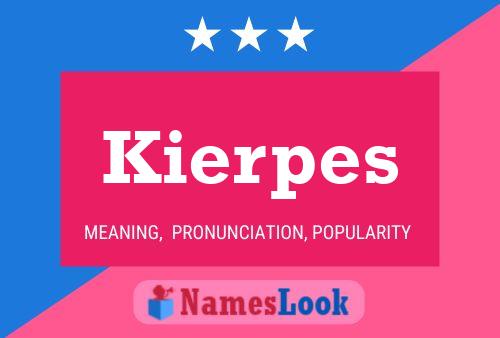 Kierpes Namensposter