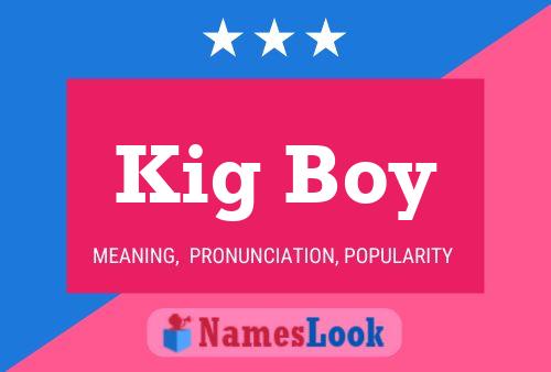 Kig Boy Namensposter