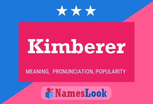 Kimberer Namensposter