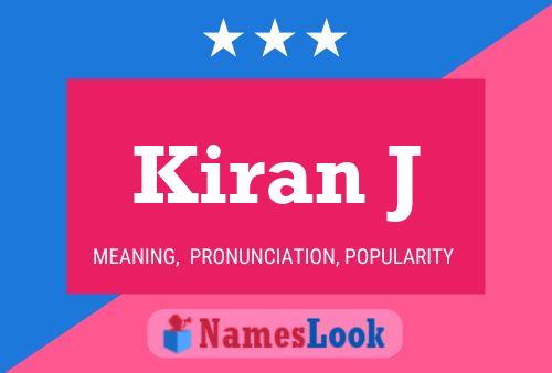 Kiran J Namensposter