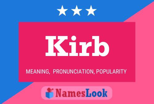 Kirb Namensposter