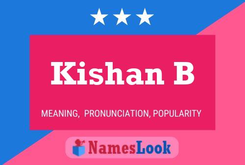 Kishan B Namensposter