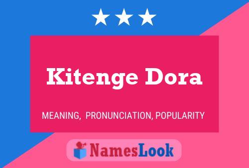 Kitenge Dora Namensposter