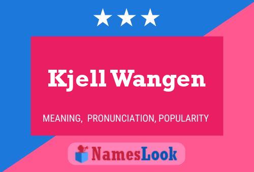 Kjell Wangen Namensposter