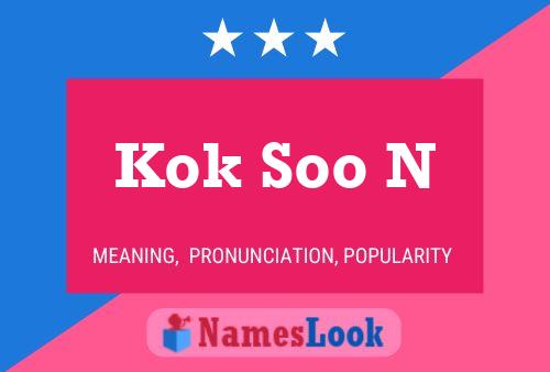 Kok Soo N Namensposter