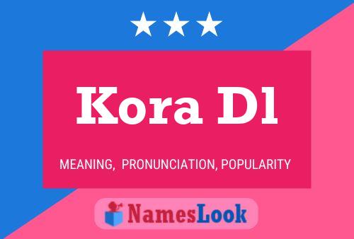 Kora Dl Namensposter