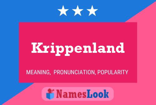 Krippenland Namensposter