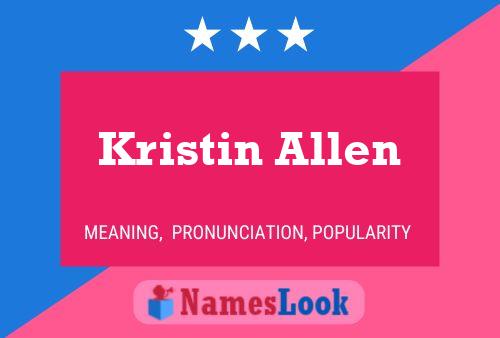 Kristin Allen Namensposter