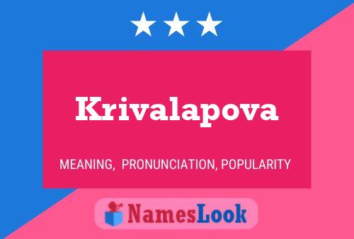 Krivalapova Namensposter