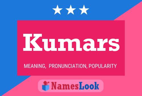 Kumars Namensposter