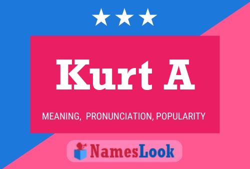 Kurt A Namensposter