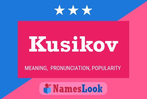 Kusikov Namensposter