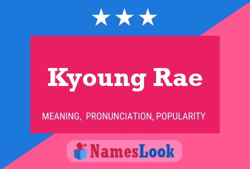 Kyoung Rae Namensposter