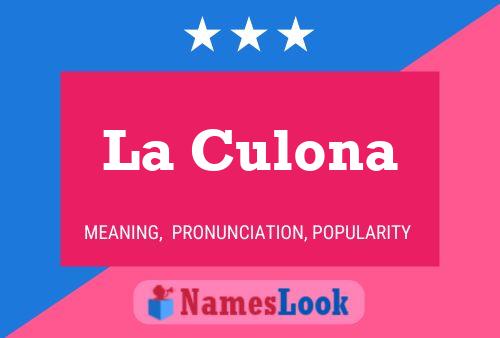 La Culona Namensposter