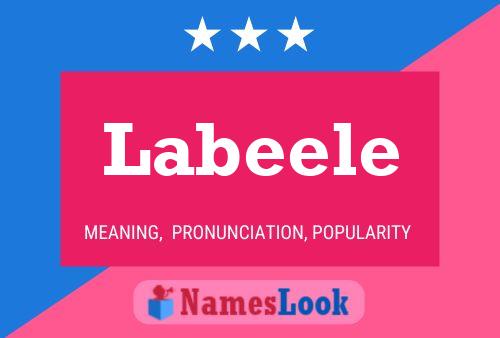 Labeele Namensposter