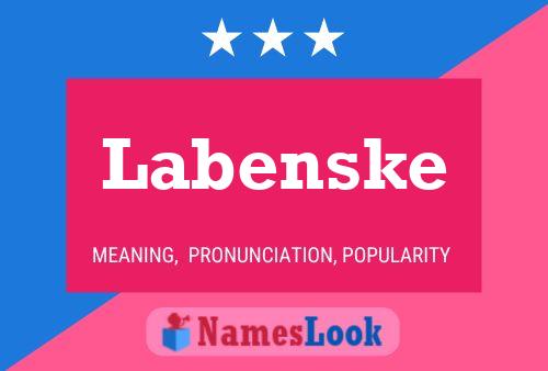 Labenske Namensposter