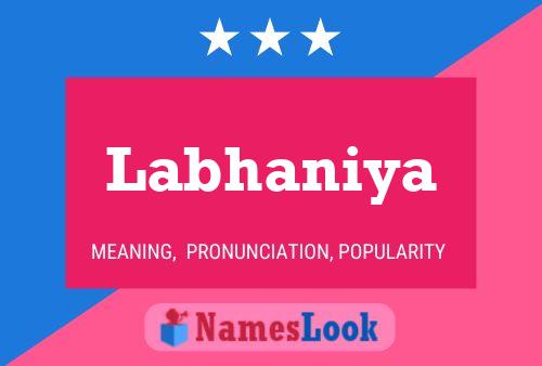 Labhaniya Namensposter