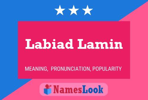 Labiad Lamin Namensposter