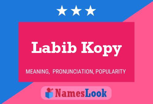 Labib Kopy Namensposter