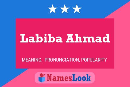 Labiba Ahmad Namensposter