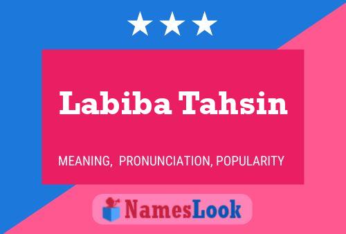 Labiba Tahsin Namensposter