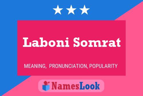 Laboni Somrat Namensposter