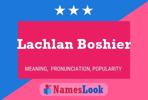 Lachlan Boshier Namensposter