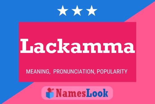 Lackamma Namensposter