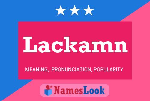 Lackamn Namensposter