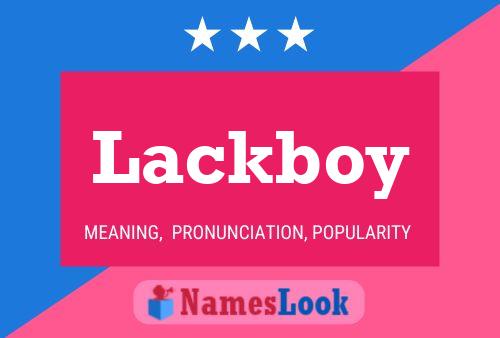 Lackboy Namensposter