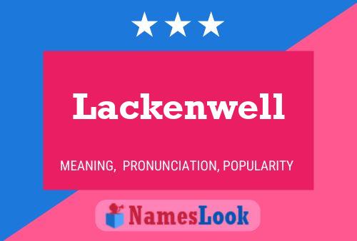 Lackenwell Namensposter