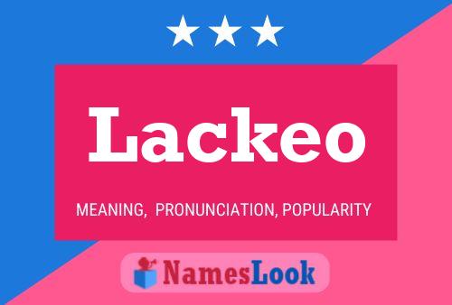 Lackeo Namensposter