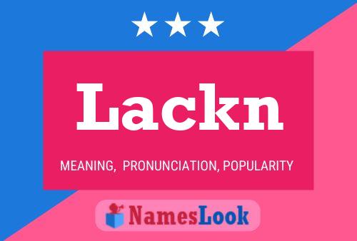 Lackn Namensposter