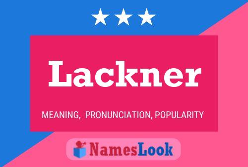 Lackner Namensposter