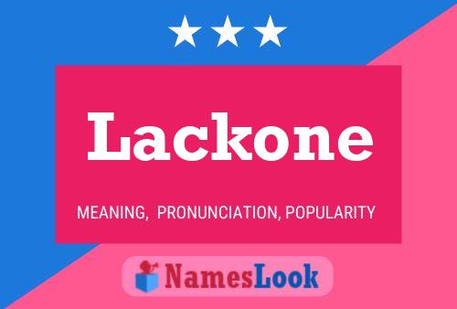 Lackone Namensposter