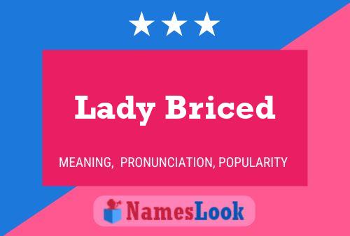 Lady Briced Namensposter