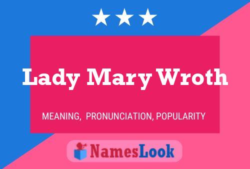 Lady Mary Wroth Namensposter