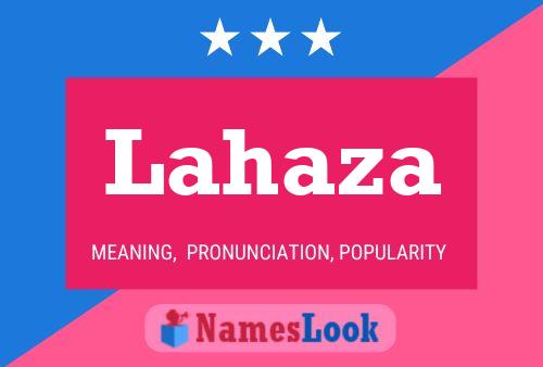 Lahaza Namensposter