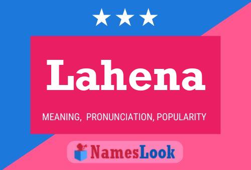 Lahena Namensposter