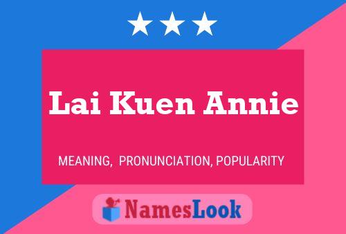 Lai Kuen Annie Namensposter