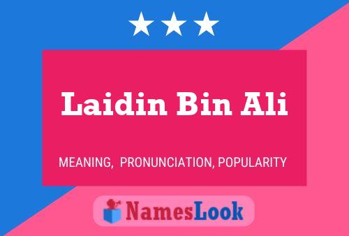 Laidin Bin Ali Namensposter