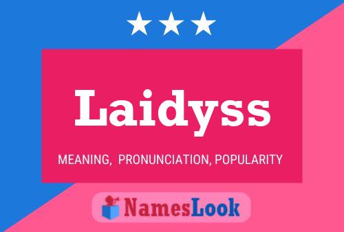 Laidyss Namensposter