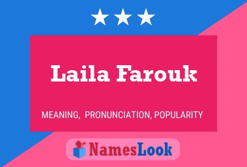 Laila Farouk Namensposter