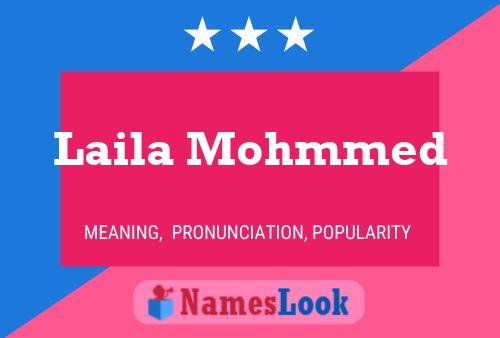 Laila Mohmmed Namensposter